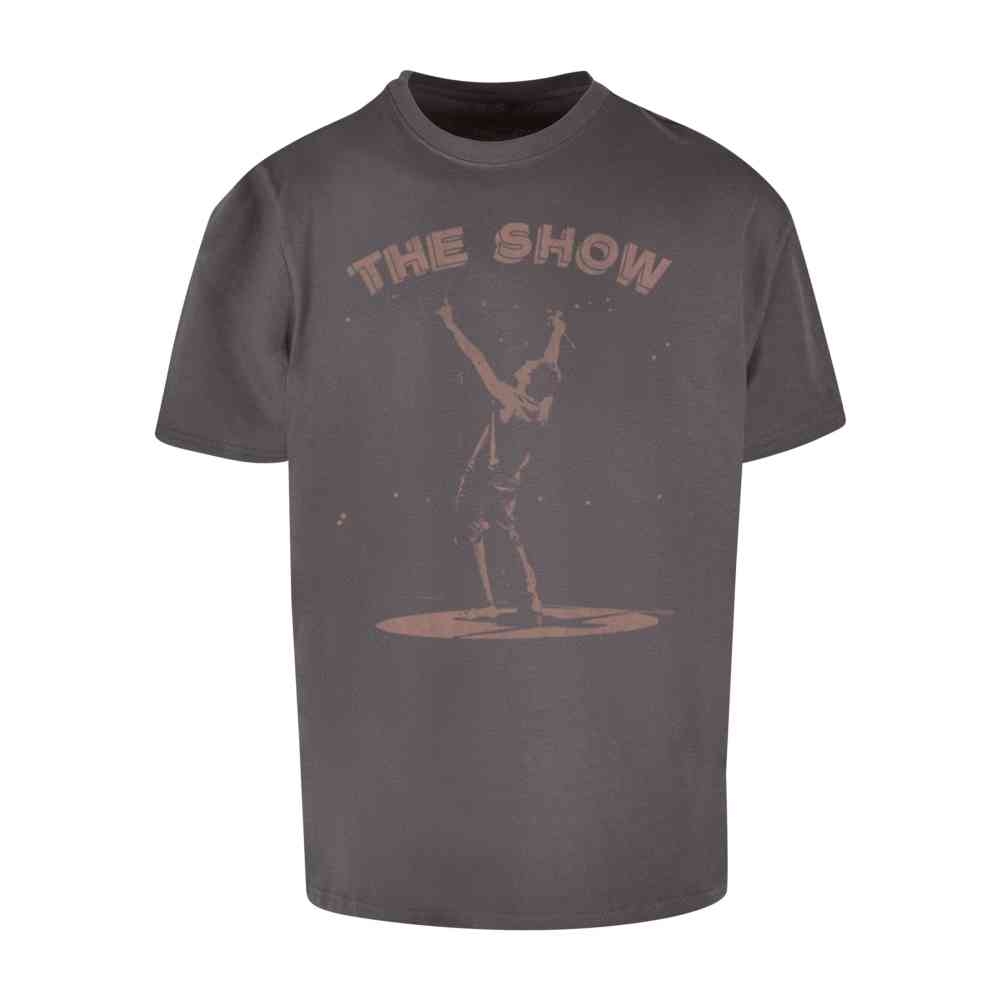 Merchcode Niall Horan - Monotone Tracklist Heavy Oversize Heren T-shirt - Grijs